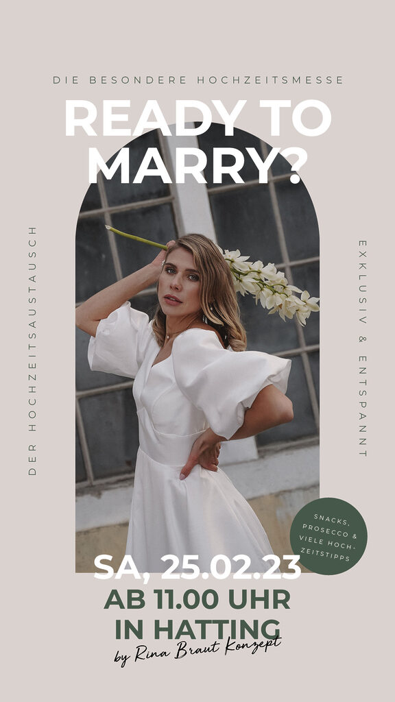 Read more about the article Ready to Marry | Die besondere Hochzeitsmesse am 25.02.2023